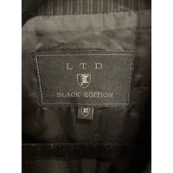 LTD Black edition Mens Jacket Size M Pockets W Multiple Inside Pockets Luxe - Picture 2 of 9